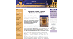 Desktop Screenshot of creative-outdoor-lighting.com